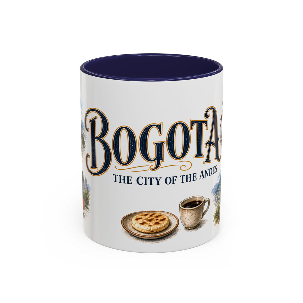 Bogota Coffee Mug | Colombia Travel Souvenir | Vintage Illustrated City Gift | 11 oz 15 oz Accent Mug