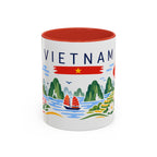 Vietnam Coffee Mug | Travel Souvenir Accent Mug | Country Gift Ceramic Cup 11oz 15oz