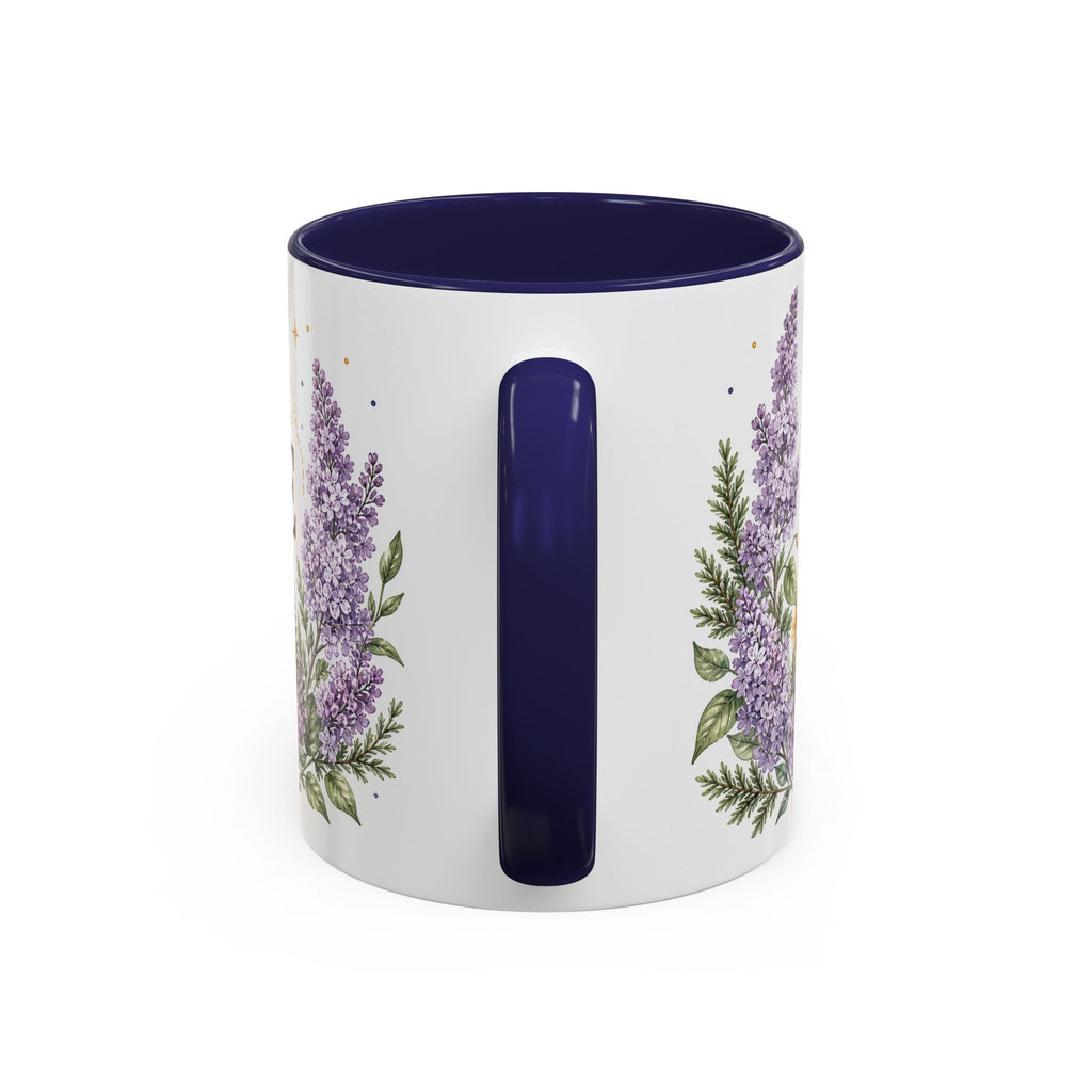 New Hampshire State Map Mug | Botanical Accents, Mountain Landscape Coffee Cup