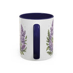 New Hampshire State Map Mug | Botanical Accents, Mountain Landscape Coffee Cup