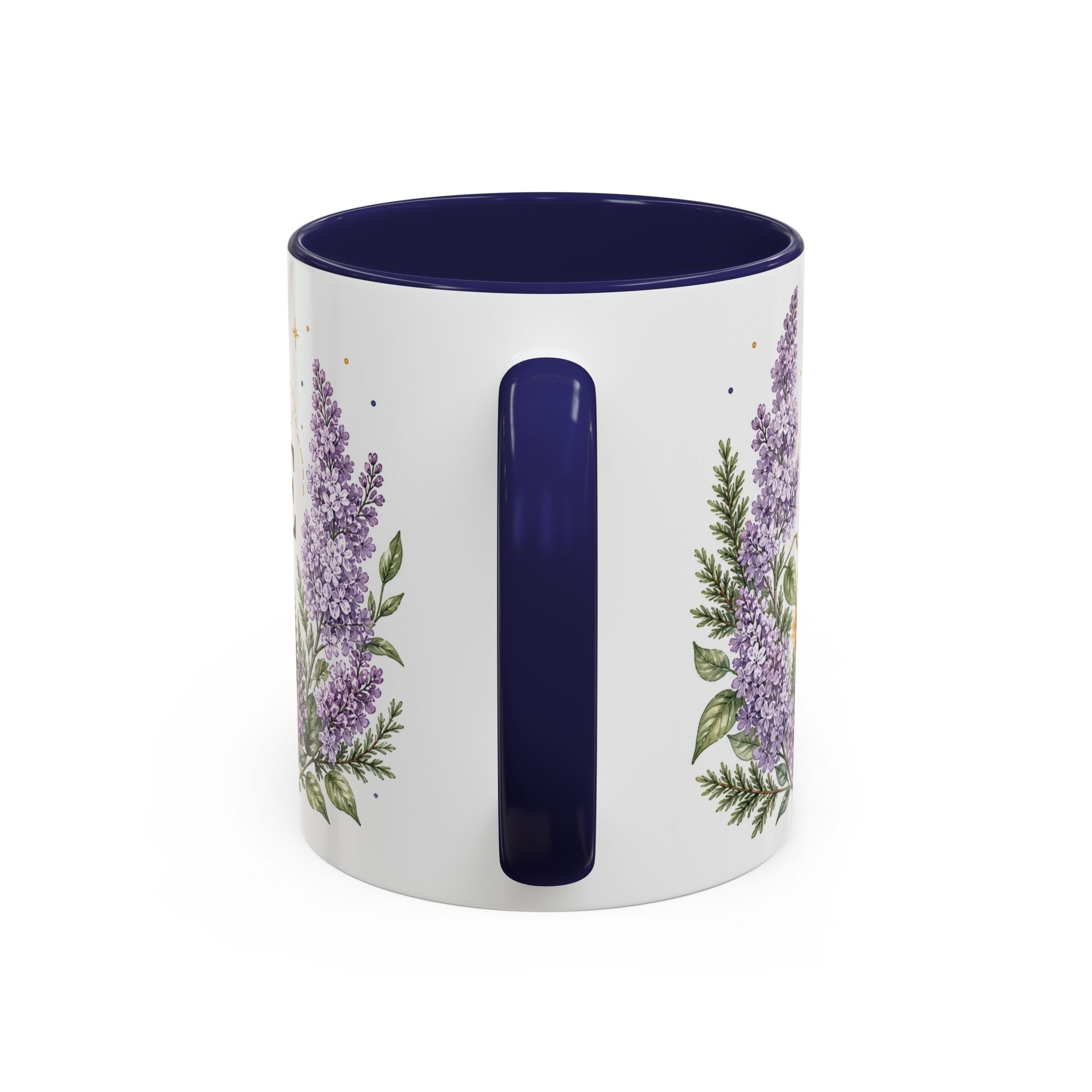 New Hampshire State Map Mug | Botanical Accents, Mountain Landscape Coffee Cup