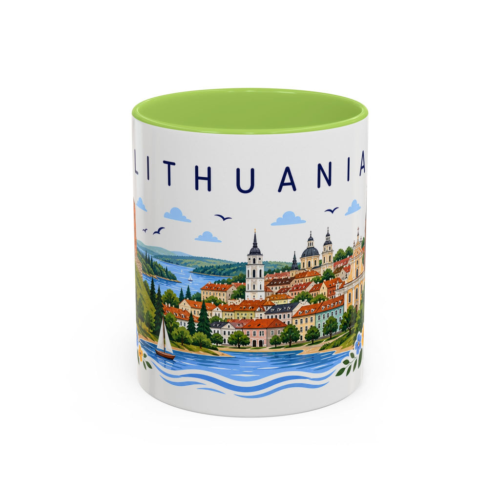 Lithuania Coffee Mug | Travel Souvenir Accent Mug | Place Gift Ceramic Cup 11oz 15oz