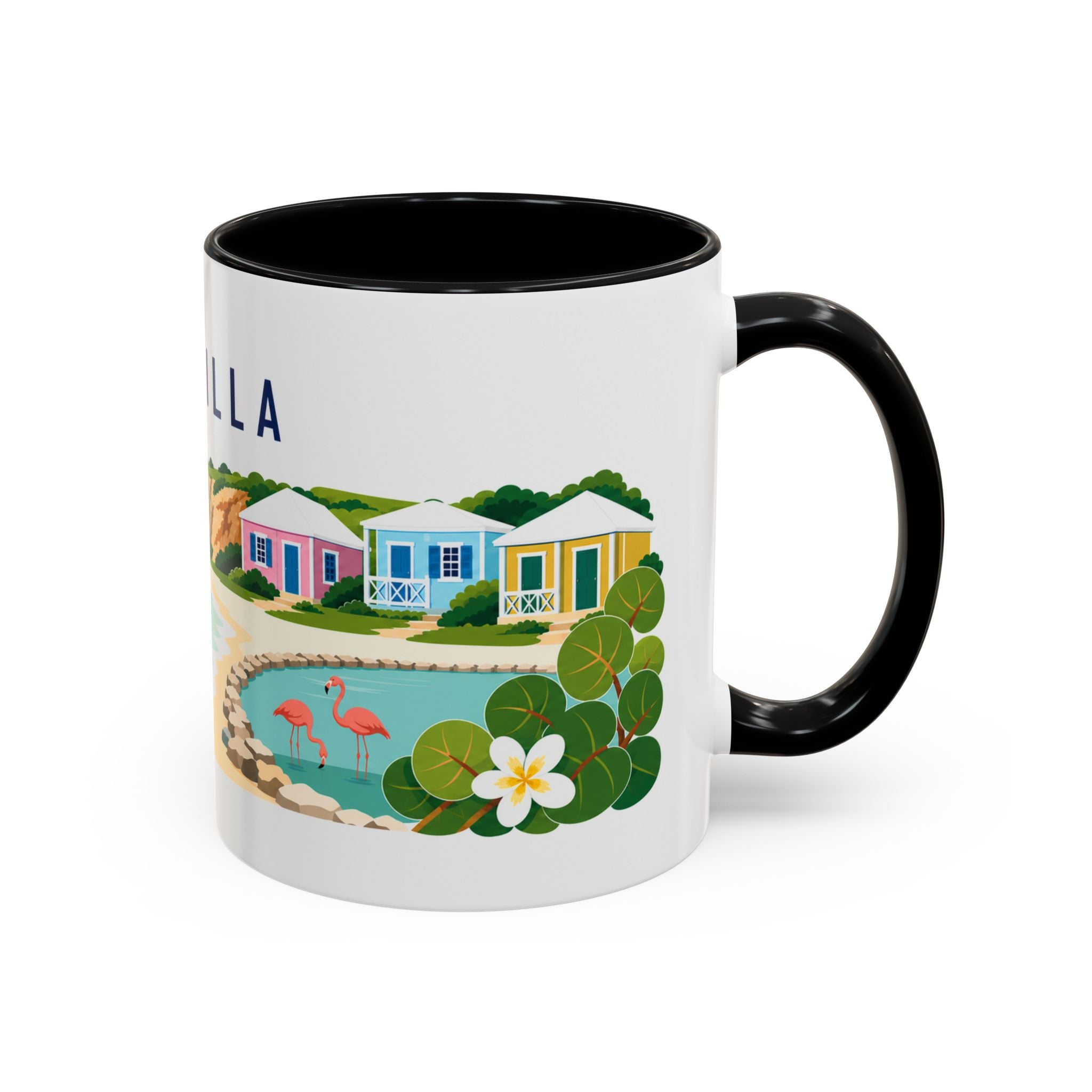 Anguilla Coffee Mug | Travel Souvenir Accent Mug | Country Gift Ceramic Cup 11oz 15oz