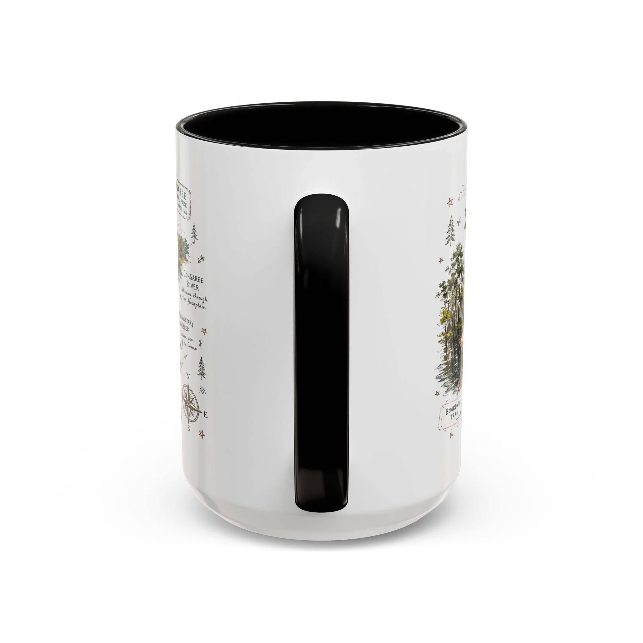 Congaree National Park Coffee Mug | South Carolina Forest Floodplain Gift | Accent Color Ceramic 11oz 15oz