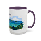 Virgin Islands National Park Coffee Mug | Solid Color Block Park Souvenir | 11oz 15oz Accent Mug