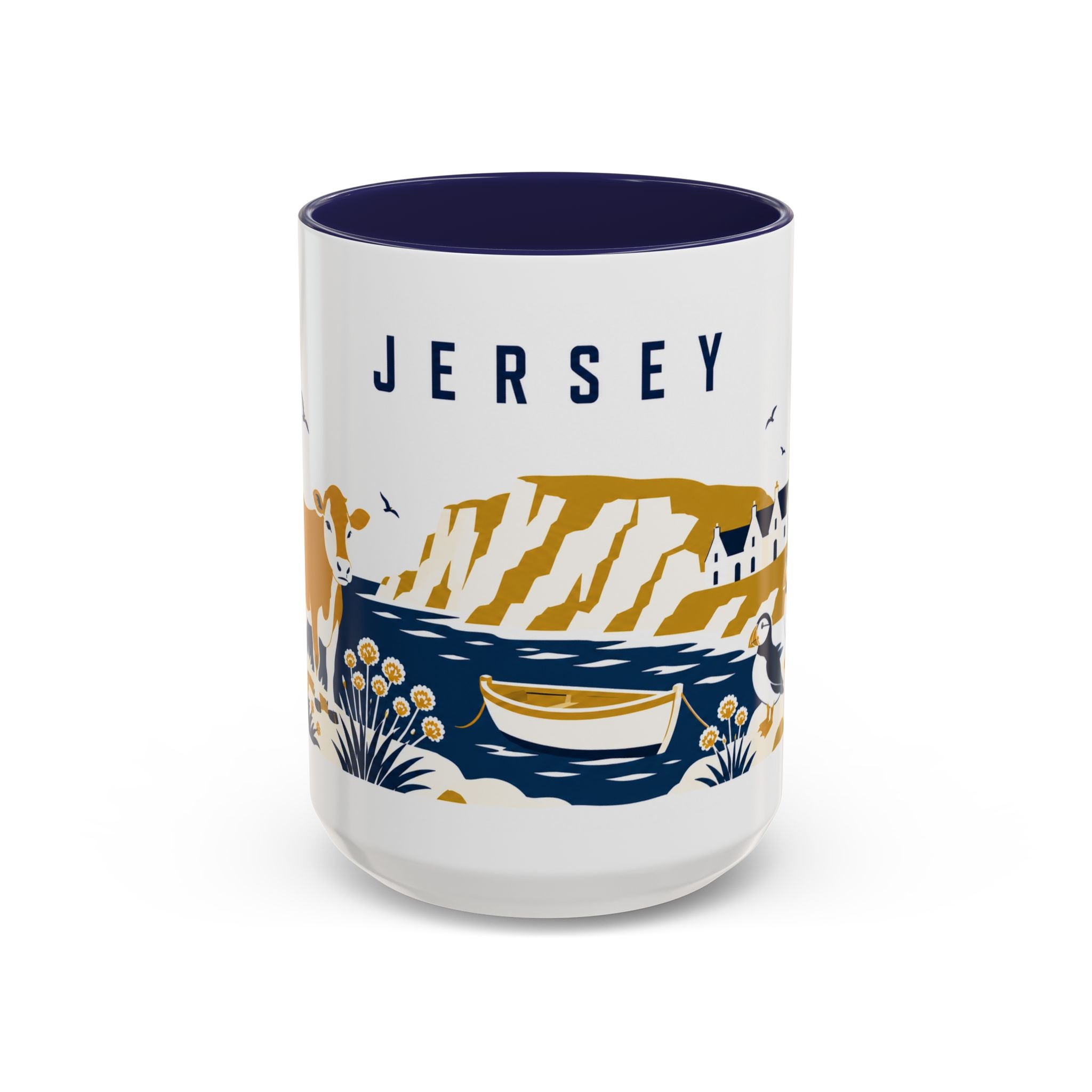 Jersey Coffee Mug | Travel Souvenir Accent Mug | Country Gift Ceramic Cup 11oz 15oz