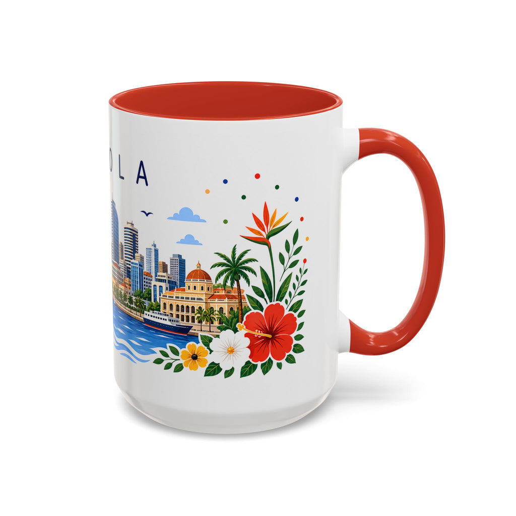Angola Coffee Mug | Travel Souvenir Accent Mug | Place Gift Ceramic Cup 11oz 15oz