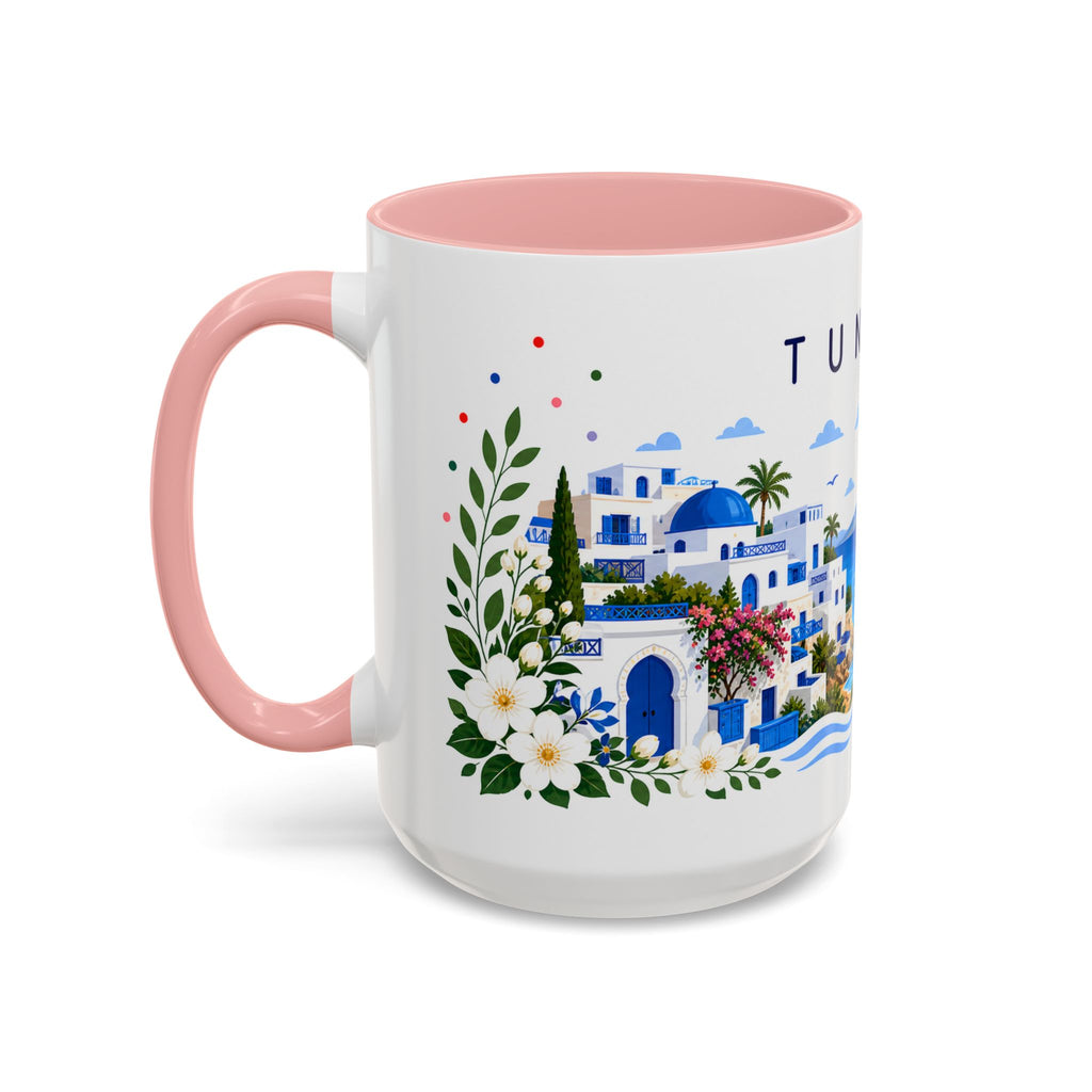 Tunisia Coffee Mug | Travel Souvenir Accent Mug | Place Gift Ceramic Cup 11oz 15oz