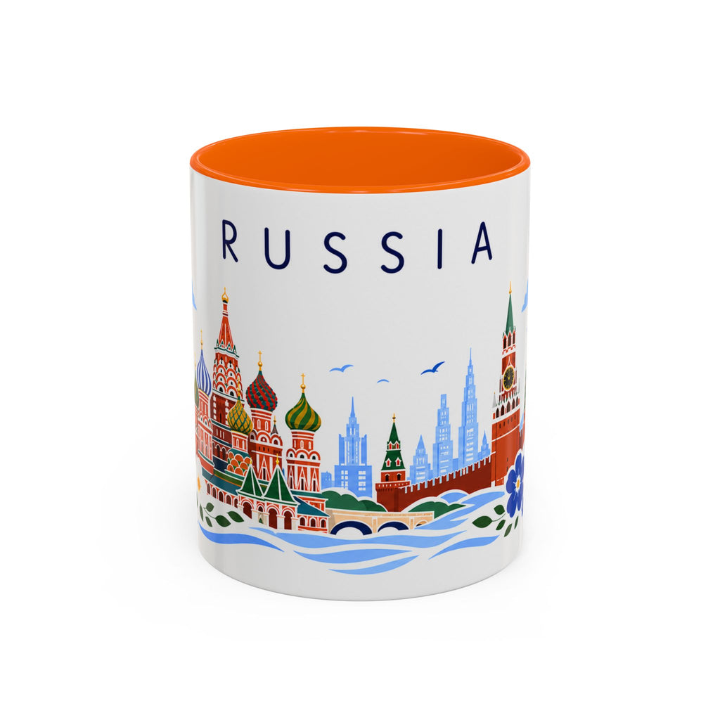 Russia Coffee Mug | Travel Souvenir Accent Mug | Place Gift Ceramic Cup 11oz 15oz