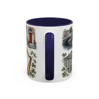 Dublin Coffee Mug | Ireland Travel Souvenir | Vintage Illustrated City Gift | 11 oz 15 oz Accent Mug