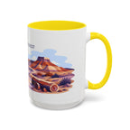 Petrified Forest National Park Coffee Mug | Solid Color Block Park Souvenir | 11oz 15oz Accent Mug
