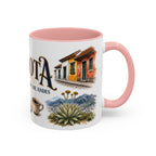 Bogota Coffee Mug | Colombia Travel Souvenir | Vintage Illustrated City Gift | 11 oz 15 oz Accent Mug