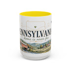 Pennsylvania Home State Mug | Moving Away Gift | Long Distance Friendship Coffee Cup | 11oz 15oz Accent Mug