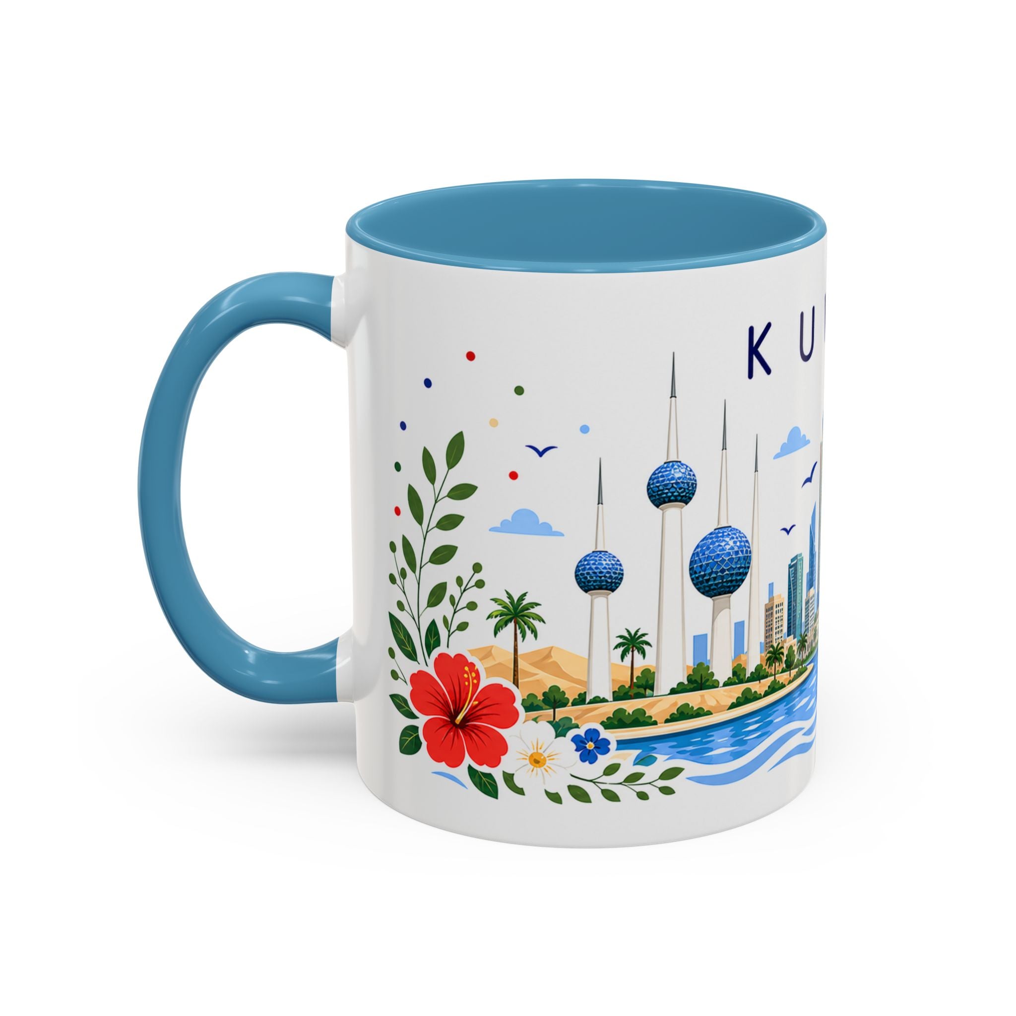 Kuwait Coffee Mug | Travel Souvenir Accent Mug | Place Gift Ceramic Cup 11oz 15oz