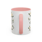 Georgia Sweetbay Magnolia Mug, State Flower Floral Coffee Cup, 11oz Botanical Gift
