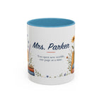 Personalized Reading Teacher Mug | Custom Name Book Lover Coffee Cup | Teacher Appreciation Gift