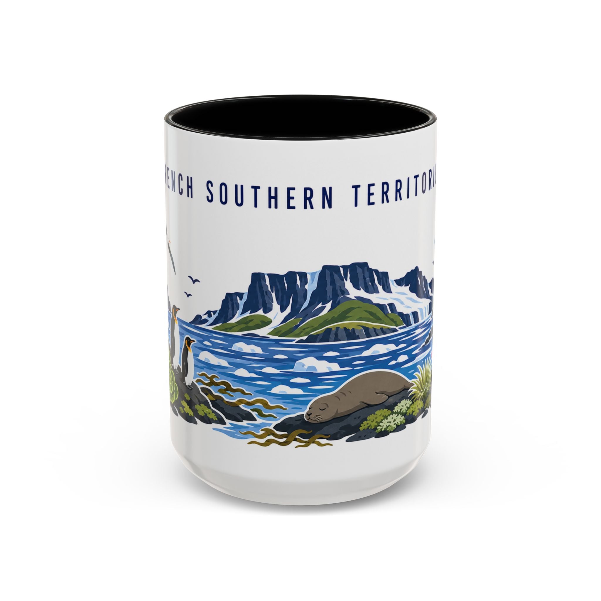 French Southern Territories Coffee Mug | Travel Souvenir Accent Mug | Country Gift Ceramic Cup 11oz 15oz