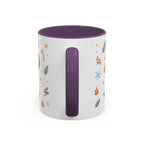 Christmas Mug | Watercolor Tree Gifts Wreath Holiday Cup | Accent Coffee Mug 11oz 15oz