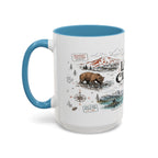Lake Clark National Park Coffee Mug | Alaska Fly-in Wilderness Adventure Gift | Accent Color Ceramic 11oz 15oz