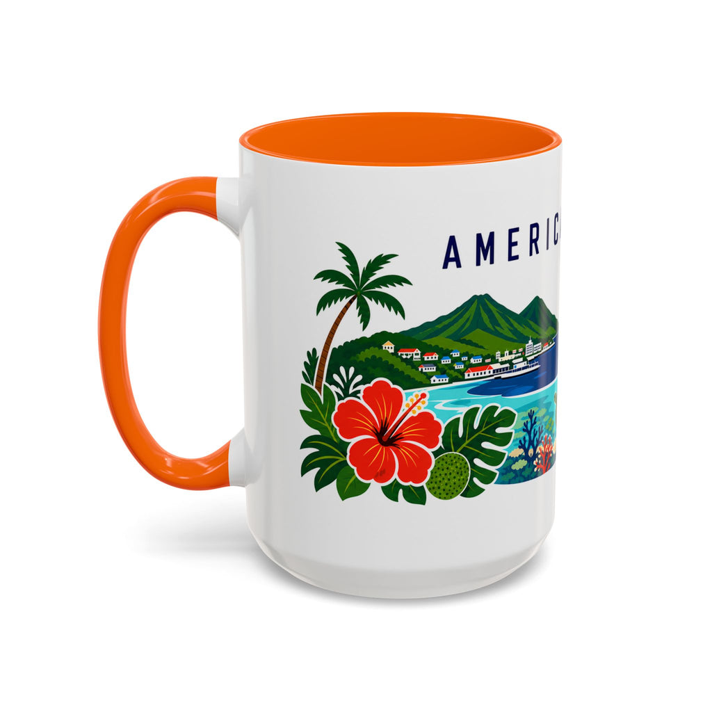 American Samoa Coffee Mug | Travel Souvenir Accent Mug | Country Gift Ceramic Cup 11oz 15oz
