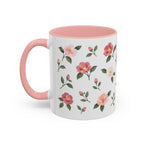 Alabama Camellia Mug, State Flower Floral Coffee Cup, 11oz Botanical Gift