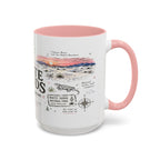 White Sands National Park Coffee Mug | New Mexico Desert Sand Dunes Gift | Accent Color Ceramic 11oz 15oz