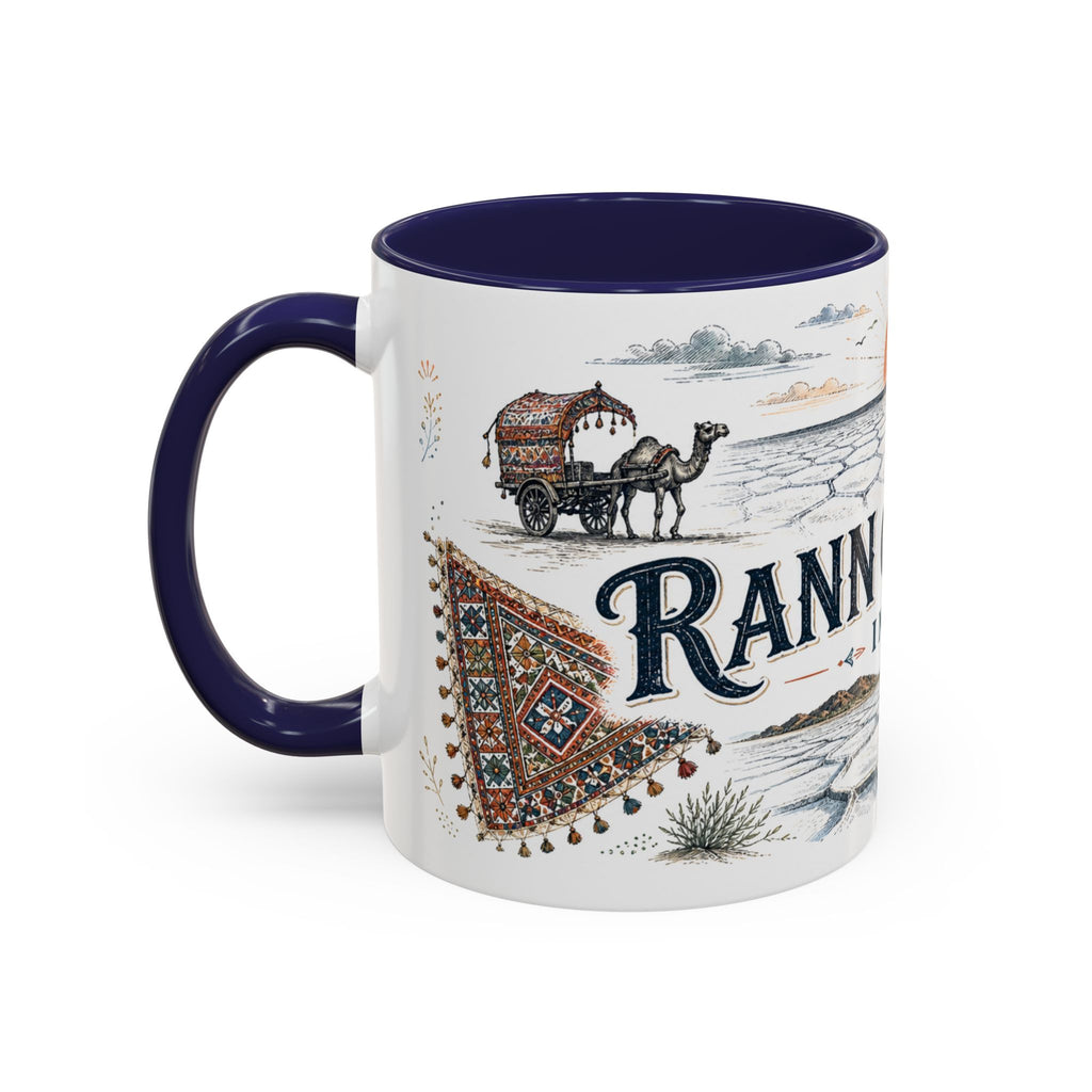 Rann of Kutch Mug, India Travel Souvenir, Bucket List Gift, Accent Ceramic Coffee Mug 11oz 15oz