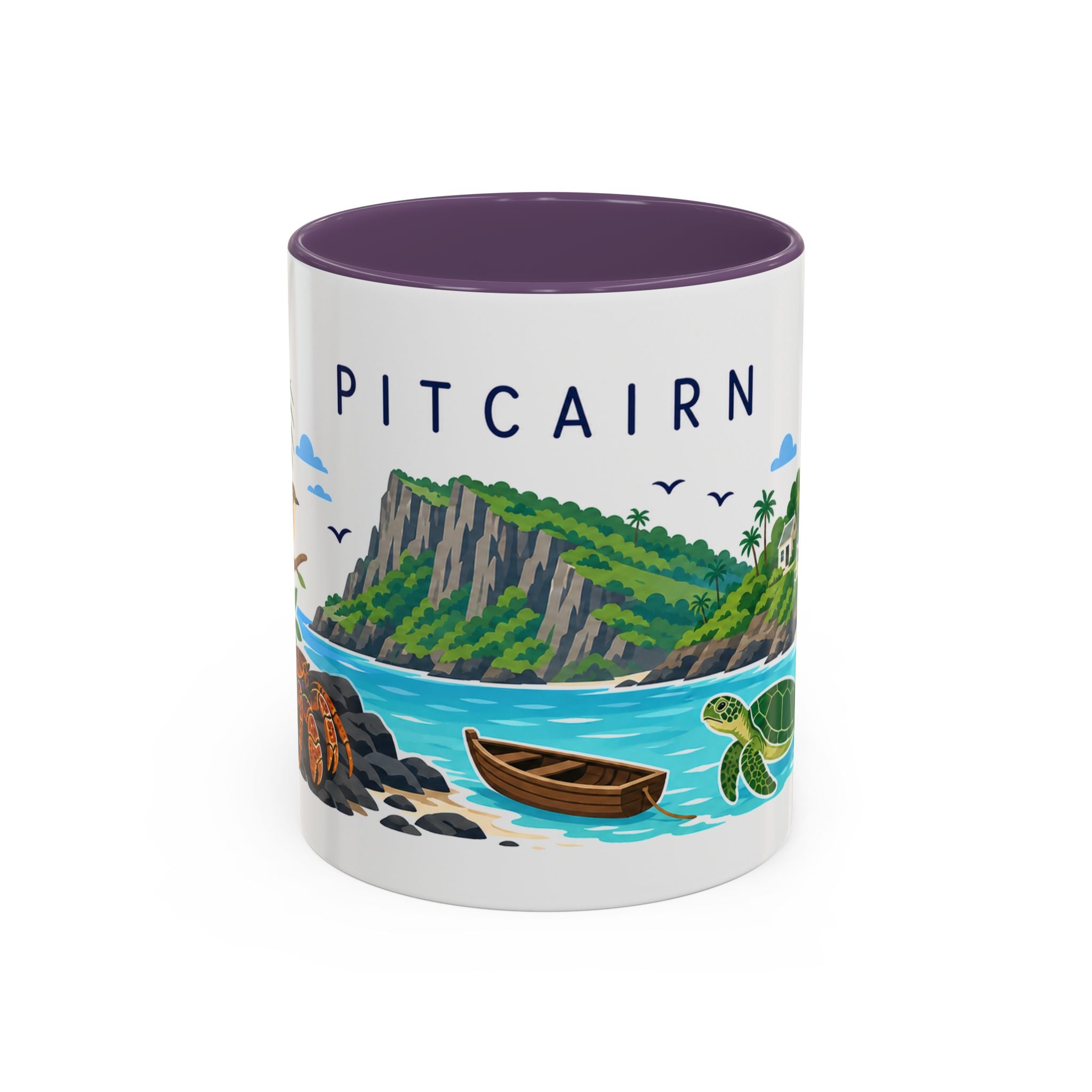 Pitcairn Coffee Mug | Travel Souvenir Accent Mug | Country Gift Ceramic Cup 11oz 15oz