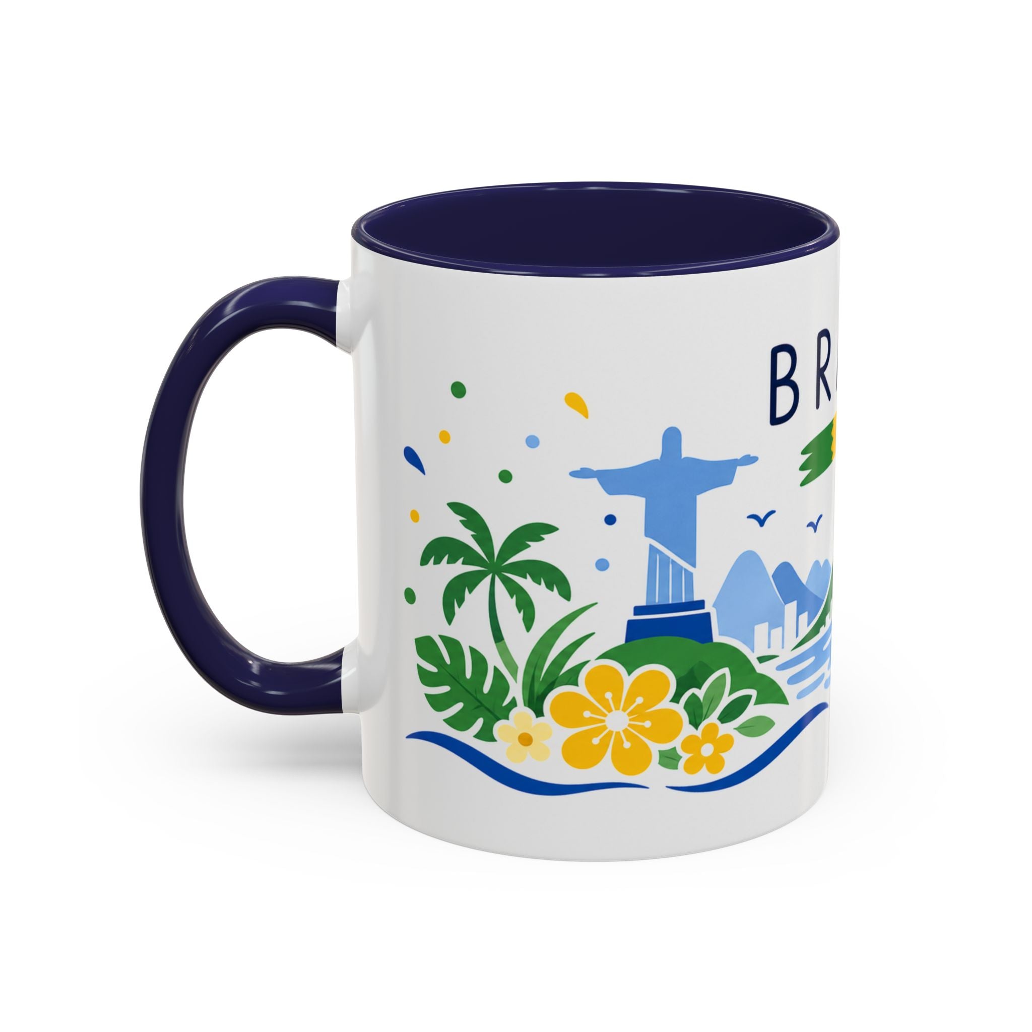 Brazil Coffee Mug | Travel Souvenir Accent Mug | Country Gift Ceramic Cup 11oz 15oz