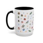 Denali National Park Christmas Mug | Watercolor Travel Souvenir | Holiday Gift | Accent Ceramic Coffee Cup 11oz 15oz