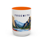 Yosemite Coffee Mug | Travel Destination Souvenir Gift | Accent Color Ceramic 11oz 15oz