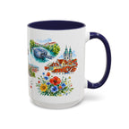 Graz Illustrated Travel Mug | City Souvenir Accent Coffee Mug | 11oz 15oz Ceramic Cup