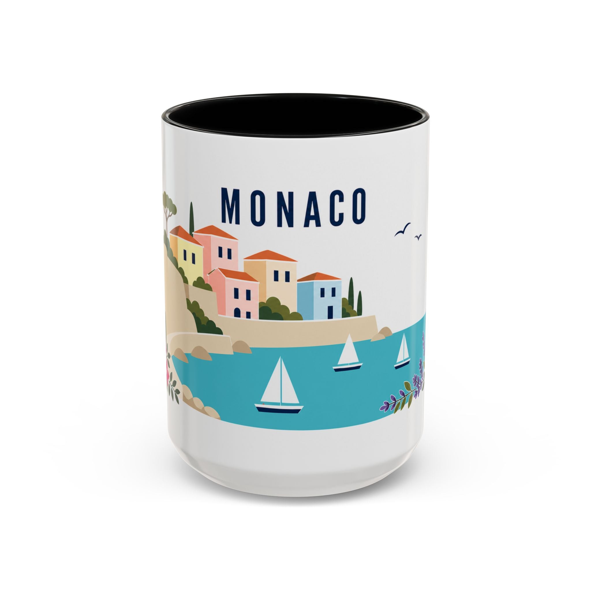 Monaco Coffee Mug | Travel Souvenir Accent Mug | Country Gift Ceramic Cup 11oz 15oz
