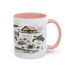 American Samoa National Park Coffee Mug | Pacific Island Rainforest Reef Gift | Accent Color Ceramic 11oz 15oz