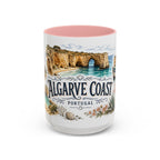 Algarve Coast Mug, Portugal Travel Souvenir, Bucket List Gift, Accent Ceramic Coffee Mug 11oz 15oz