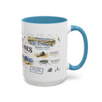 Great Sand Dunes National Park Coffee Mug | Colorado Desert Mountain Dunes Gift | Accent Color Ceramic 11oz 15oz