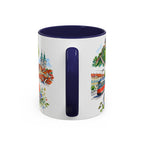 Graz Illustrated Travel Mug | City Souvenir Accent Coffee Mug | 11oz 15oz Ceramic Cup