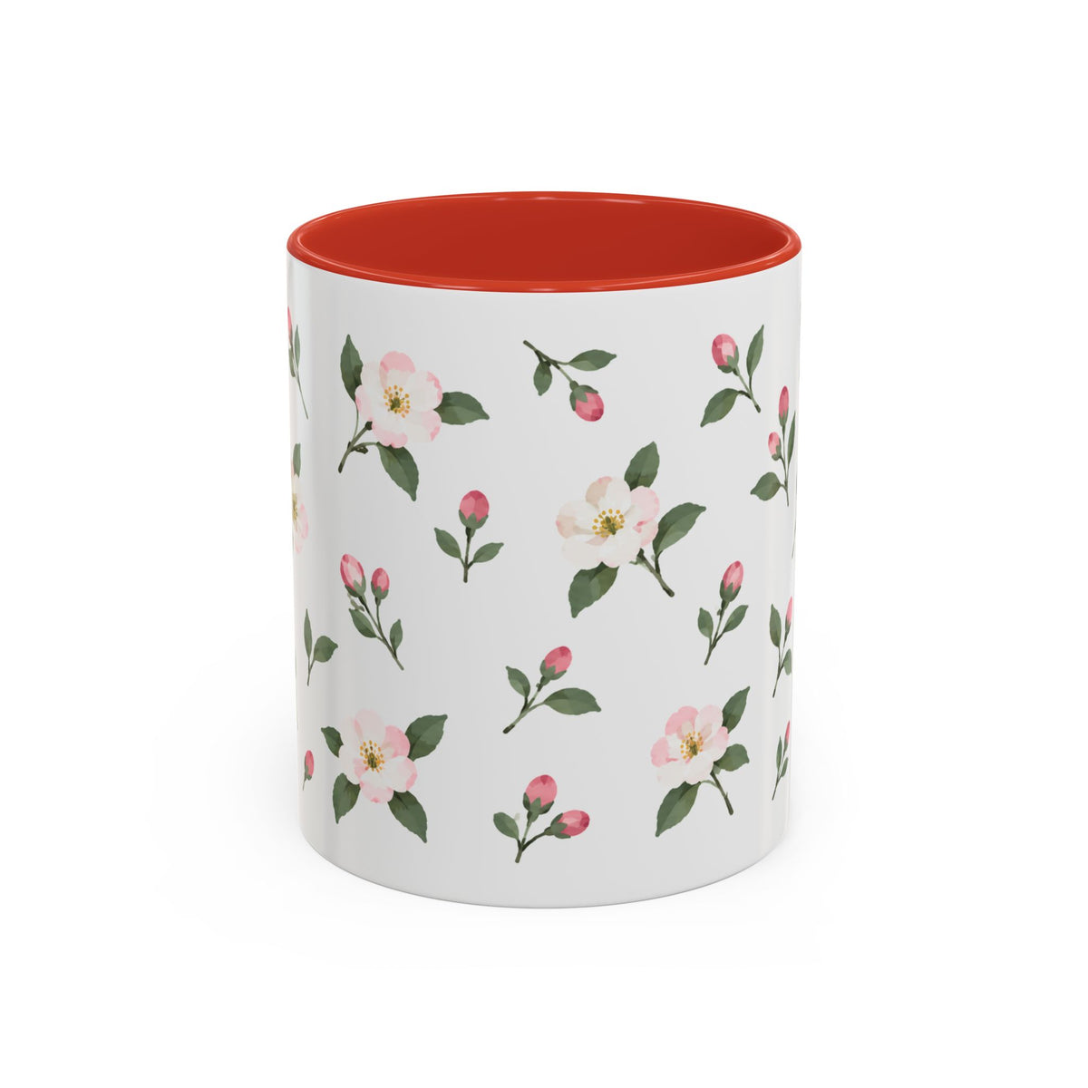 Michigan Apple Blossom Mug, State Flower Floral Coffee Cup, 11oz Botanical Gift
