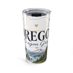 Oregon State Flower 20oz Tumbler | Oregon Grape Botanical State Flower Gift | Insulated Stainless Steel Travel Cup