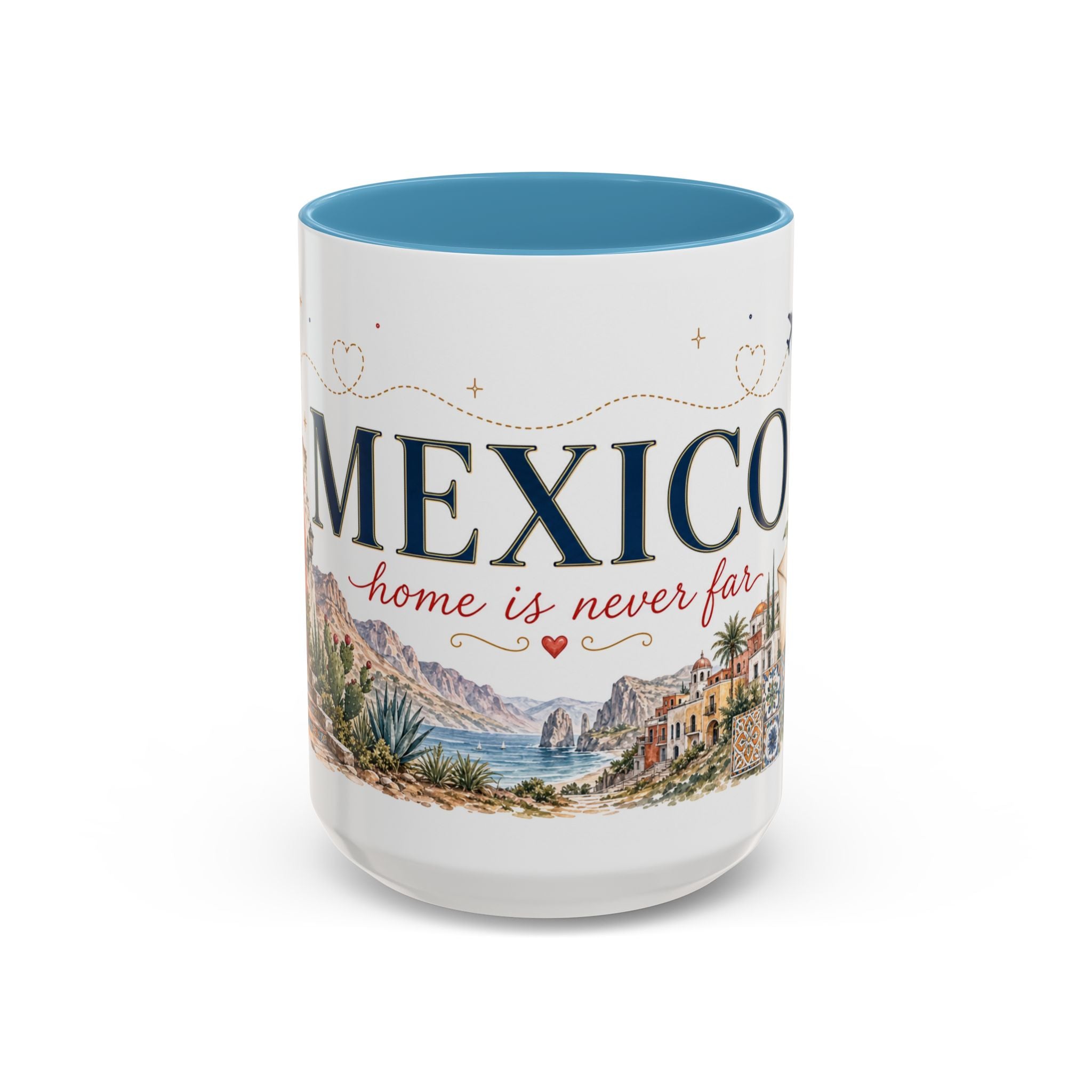 Mexico Home Country Mug | Moving Away Gift | Long Distance Friendship | 11 oz 15 oz Accent Mug