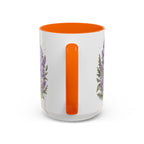 New Hampshire State Map Mug | Botanical Accents, Mountain Landscape Coffee Cup