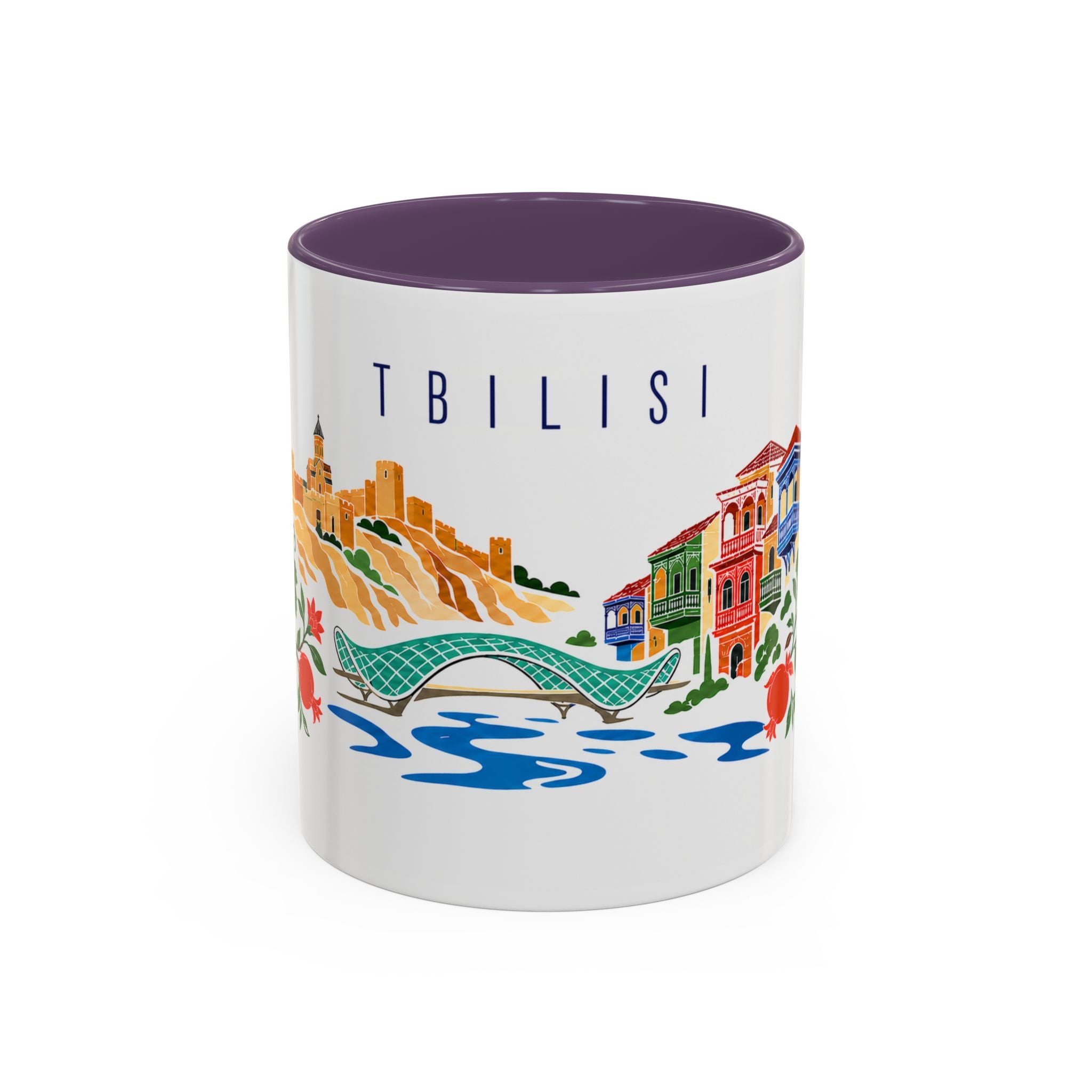 Tbilisi Coffee Mug | Georgia Travel Souvenir | Porcelain Decal City Gift | 11oz 15oz Accent Mug