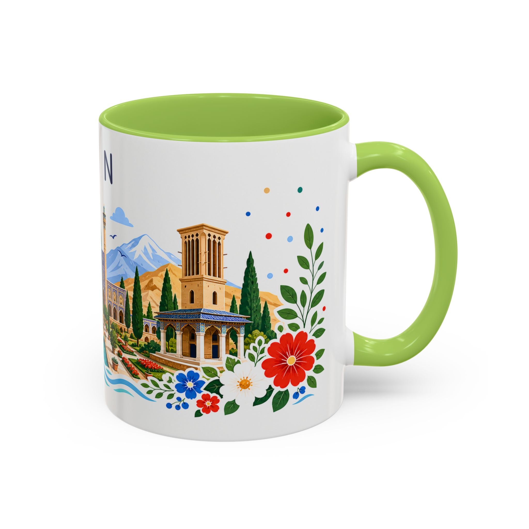 Iran Coffee Mug | Travel Souvenir Accent Mug | Place Gift Ceramic Cup 11oz 15oz