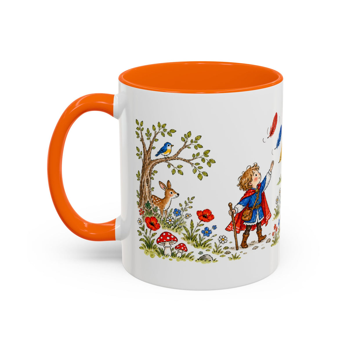 The Three Feathers Mug | Storybook Fairy Tale Accent Coffee Mug | EveryLegend