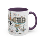 Venice Coffee Mug | Italy Souvenir Travel Gift | Accent Color Ceramic 11oz 15oz