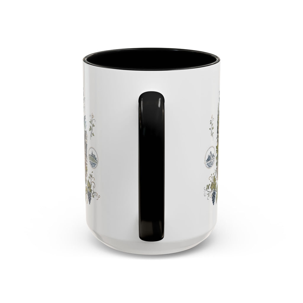 Rhine Valley Mug, Germany Travel Souvenir, Bucket List Gift, Accent Ceramic Coffee Mug 11oz 15oz