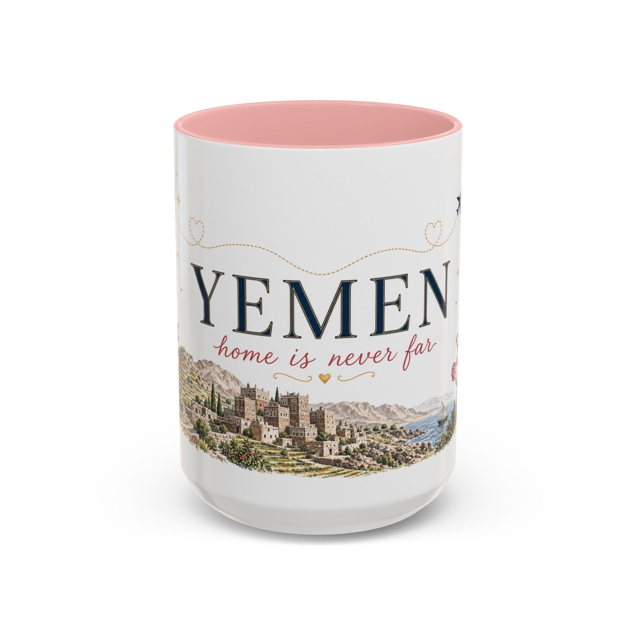 Yemen Home Country Mug | Moving Away Gift | Long Distance Friendship | 11 oz 15 oz Accent Mug