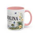 South Carolina State Mug | Botanical Map Accent Cup (11oz 15oz)