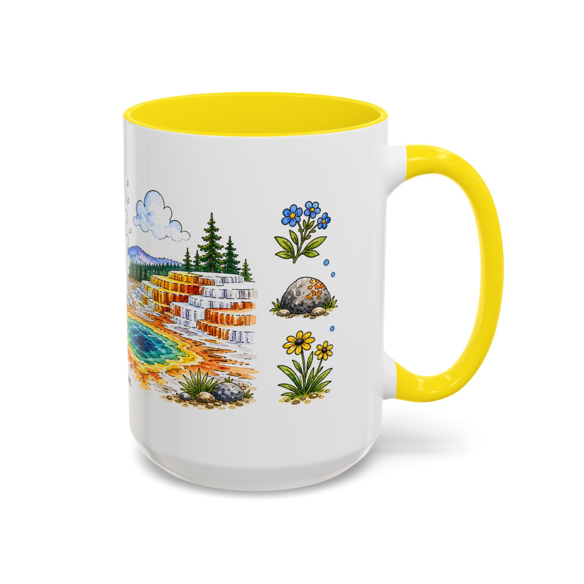 Yellowstone National Park Mug | US Travel Souvenir Accent Coffee Mug | 11oz 15oz Ceramic Cup