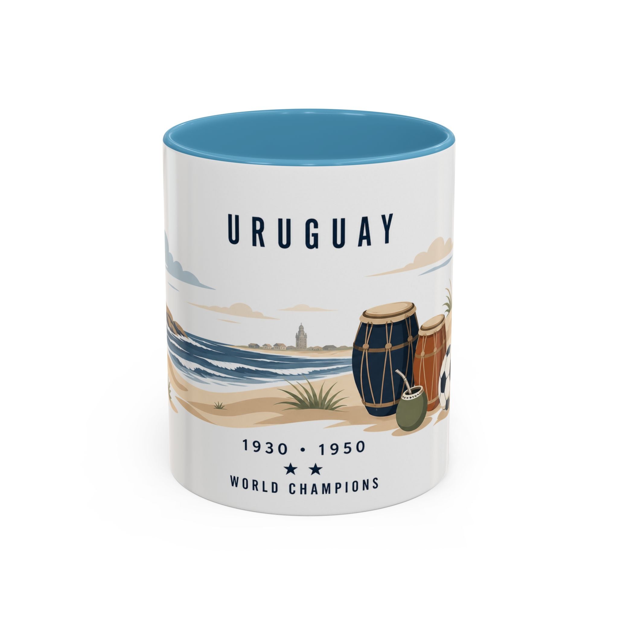 Uruguay World Champions Mug | Two Time Soccer Champion Gift | Uruguayan Football Fan Cup | 1930 1950 | 11oz 15oz Accent Mug